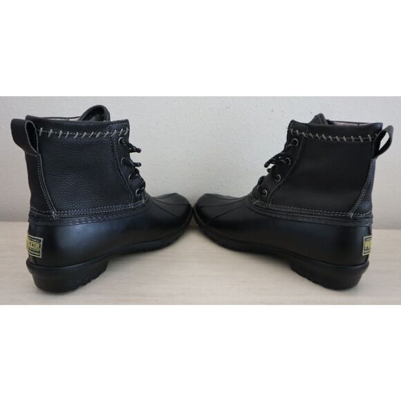 Pendleton Women's Sz 9 Black Leather Upper Short Duck Boots - Picture 6 of 10